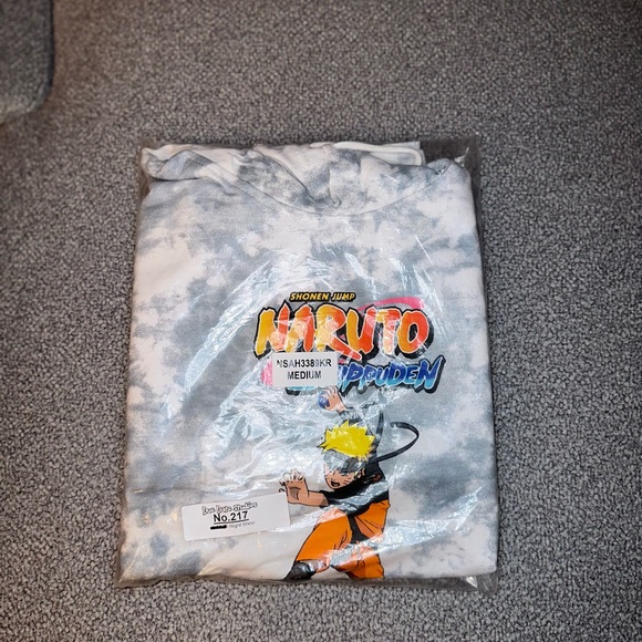Naruto Shippuden Tie-Dye Hoodie Sz M BRAND NEW - Picture 2 of 3